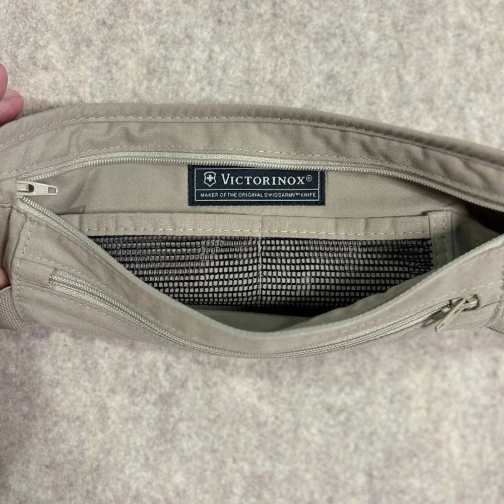 Victorinox Money Belt Travel Pouch Unisex OS Tan Nylon Slim Secure RFID Classic